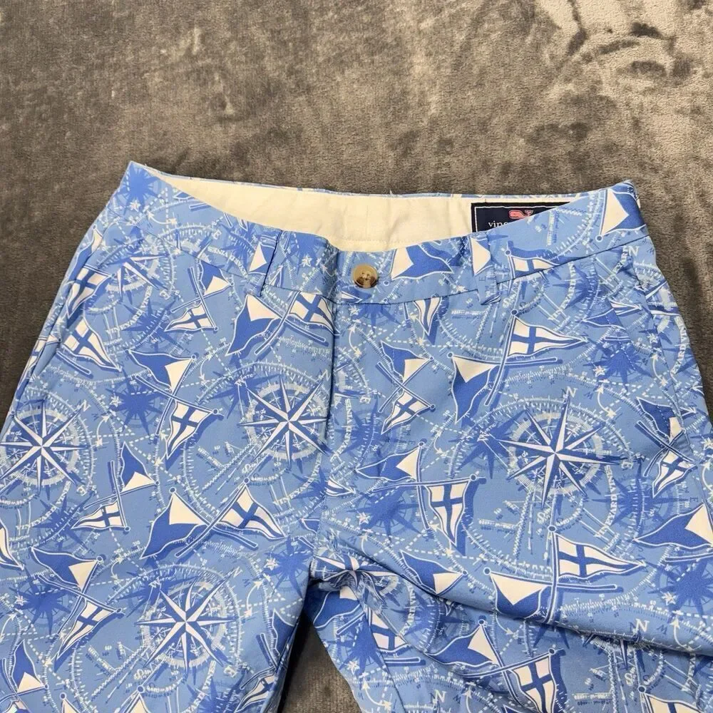 Vineyard Vines 30x32 Pants Slim Fit Breaker Sailing Beach Preppy Resort Nautical